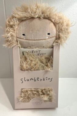 Slumberkins OG UP ultra plush tan Bigfoot snuggler - NEW VHTF